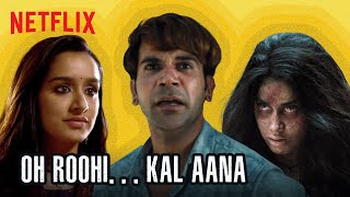 Roohi And Stree Funniest Scenes  Rajkummar Rao Janhvi Kapoor amp Varun Sharma  Netflix India [upl. by Endor]