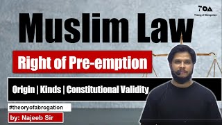 Preemption or Shufa under Muslim law [upl. by Solakcin]