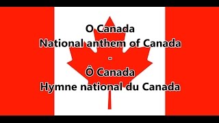 National anthem of Canada  Hymne national du Canada ENFR lyrics [upl. by Sparks]