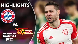 Bayern Munich vs Union Berlin  Bundesliga Highlights  ESPN FC [upl. by Aili]