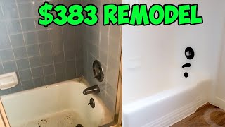 How I Remodeled this Bathroom for 383 [upl. by Biamonte853]