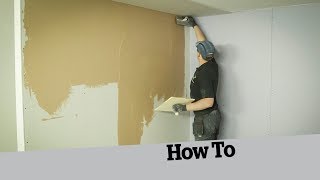 How to skim a plasterboard wall [upl. by Irreg521]