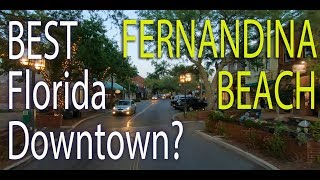 Downtown Fernandina Beach on Amelia Island in Florida A Driving Tour at Sunset [upl. by Starla448]