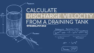 Bernoullis Water Tank  Calculate Discharge Velocity [upl. by Dauf]