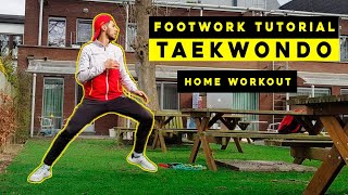 TUTORIAL  Taekwondo Footwork Workout [upl. by Hpejsoj]