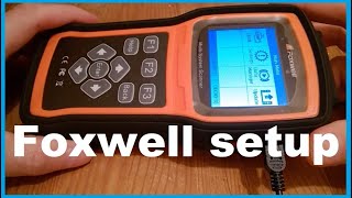 Foxwell scanner Activation and Software install Set up  SEE PINNED COMMENT [upl. by Assertal]