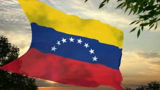 Flag and anthem of Venezuela [upl. by Aivata]