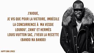 SAPES COMME JAMAIS  MAITRE GIMS Lyrics [upl. by Aerdnod]