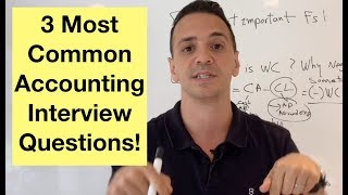 3 most frequently asked accounting interview questions [upl. by Yntrok]