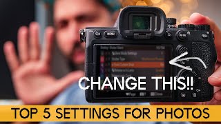 5 Settings You NEED to Change  Sony A7IV and A7RV for Photography [upl. by Hametaf804]