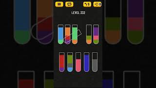 Water Sort Puzzle Level 332 Solved [upl. by Anelle]