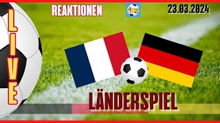 LIVE  Länderspiel Frankreich vs Deutschland  Reaktionen [upl. by Alamaj]