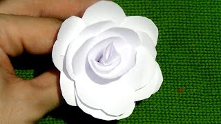 CÓMO HACER una FLOR DE PAPEL EN 5 MINUTOS [upl. by Mezoff]