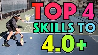 4 KEY Pickleball Skills To 40 amp Beyond [upl. by Krutz]