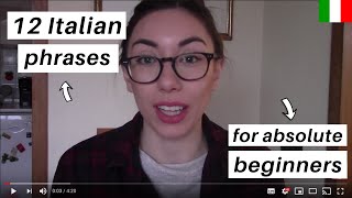 12 Italian phrases for absolute beginners subs in multiple languages [upl. by Sesilu]