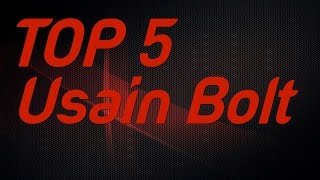 Top 5  Usain Bolt Individual IAAF World Championships Gold Medals [upl. by Tteraj]