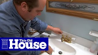 How to Replace a Faucet Aerator  This Old House [upl. by Anerak]