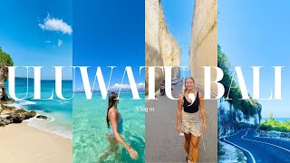 Exploring the beautiful ULUWATU BALI  Traveling Indonesia vlog 1 [upl. by Elva]