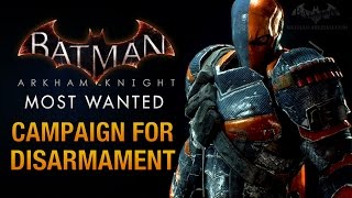 Batman Arkham Knight  Campaign for Disarmament Deathstroke Boss Fight [upl. by Nagram]