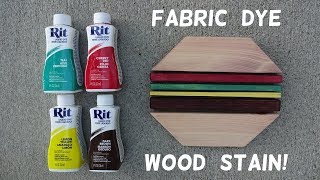 How to Stain Wood with Fabric Dye [upl. by Ahsenra]