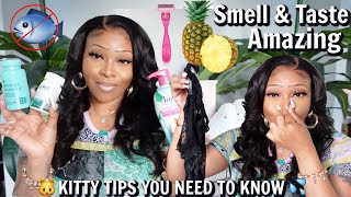 GIRL TALK HOW TO KEEP YOUR KITTY FRESH ALL DAY  FEMININE HYGIENE TIPS  HOW TO SMELL GOOD ALL DAY [upl. by Eahsel]