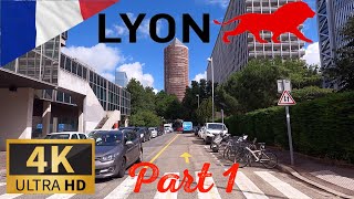 DRIVING LYON FRANCE Part I AUVERGNERHÔNEALPES I 4K 60fps [upl. by Florin]