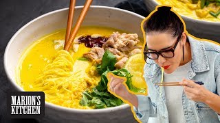 Indonesian Soto Ayam Chicken Noodle Soup  Marions Kitchen [upl. by Yeltihw]