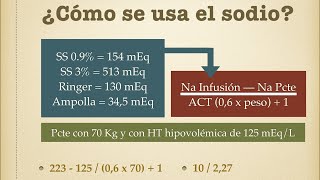 Sodio Hiponatremia e hipernatremia [upl. by Bigelow306]