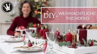 6 WEIHNACHTS DIYIDEEN  weihnachtliche Tischdeko  Weihnachtstafel dekorieren  GEWINNSPIEL [upl. by Aivilys858]