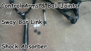 Chevy Tahoe  Control Arms Shocks Ball Joints amp Links Replacement [upl. by Aynod]