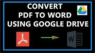 How To Convert PDF to Word Using Google Drive [upl. by Nared736]