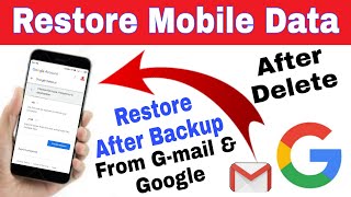 How to Restore Mobile Data From Gmail Account  How to Restore Backup Mobile Data From Gmail [upl. by Aniram150]