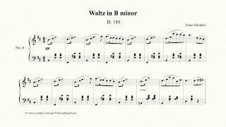 Schubert Waltz in B minor Op 18 No 6 D145 [upl. by Susette]