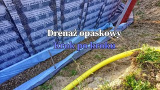 Jak zrobić drenaż odwadniający Krok po kroku Budowa domu samemu vlogbudowlany [upl. by Aiouqahs]