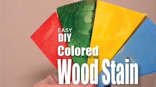 How to make DIY Colored Wood Stain [upl. by Akieluz]