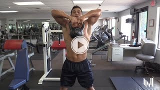 Kettlebell Upright Rows For Big Shoulders and Burning Fat  Workout Tip [upl. by Llehsim]