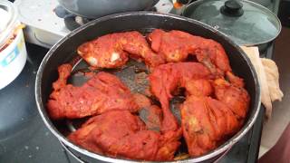 Chicken Tandoori in Microwave Oven in hindi  My Kitchen My Dish [upl. by Annahoj]