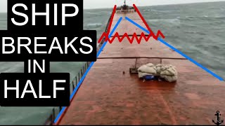 Ship BREAKS IN HALF Onboard Moment  MV Arvin [upl. by Alicea]