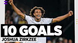 STRIKER AT WORK  Zirkzees first 10 goals for RSCA [upl. by Nylasoj]