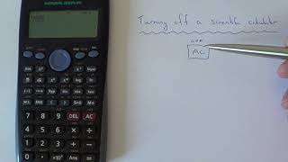 How To Turn Off A Casio Scientific Calculator off button [upl. by Turtle]