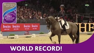 Charlotte Dujardins World Record Breaking Freestyle test at London Olympia [upl. by Ttegdirb]