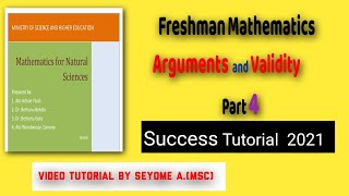 Logical propositions Unit 1 part 4Argument and Validity  Freshman mathematics course math 1011 [upl. by Okime]