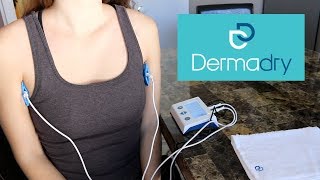 How To Treat Excessive Sweating Hyperhidrosis with Dermadry  Iontophoresis Machine Review  Demo [upl. by Silisav]