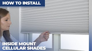 How to Install Inside Mount HoneycombCellular Shades [upl. by Bourke500]