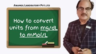 How to convert units from mgdL to mMolL [upl. by Caryn]