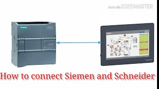 how to Connect PLC Siemens with HMI Schneider [upl. by Zakarias55]