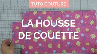 Comment coudre une housse de couette  Tuto Couture [upl. by Ellenaej436]