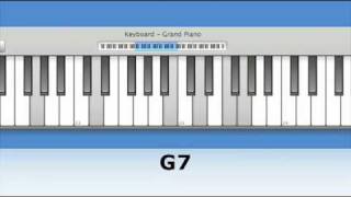 Piano chords the dominant seventh [upl. by Alleda78]