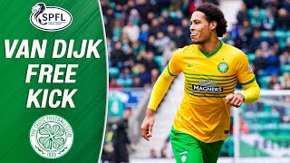 Virgil Van Dijk Scores Sensational FreeKick  SPFL [upl. by Amieva959]