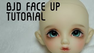 bjd faceup tutorial [upl. by Mountford]